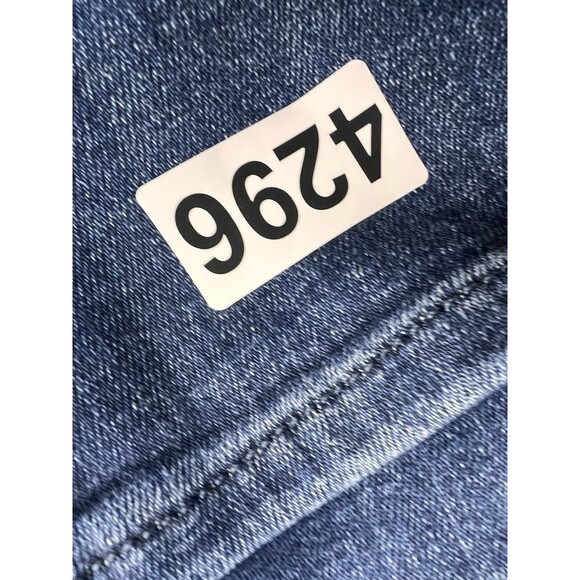 7 Downie Street Pants London Mid-Rise Straight Men’s 34X32  Denim Blue Stretch - Picture 12 of 12